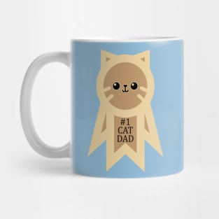 #1 Cat Dad Mug